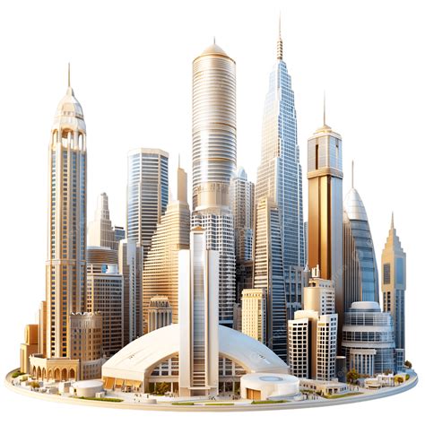 Stadslandschap van Johannesburg met moderne gebouwen en de skyline