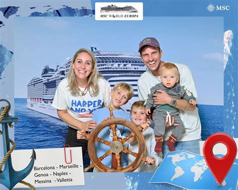 Een kaart die de wereldwijde routes van MSC Cruises toont.