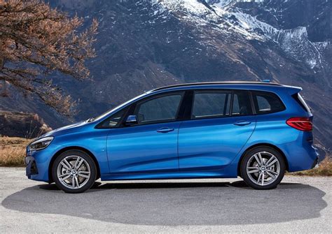 Schema van de beschikbare motoropties voor de BMW 2 Serie Gran Tourer, met vermogen en brandstofverbruik.