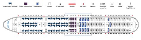 Visualisatie van de verschillende stoelklassen in de Boeing 777-300ER, met focus op de Business Class stoelen.