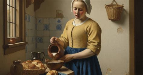 Illustratie van Vermeers schilderij 