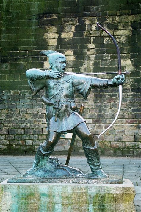 Standbeeld van Robin Hood in Nottingham