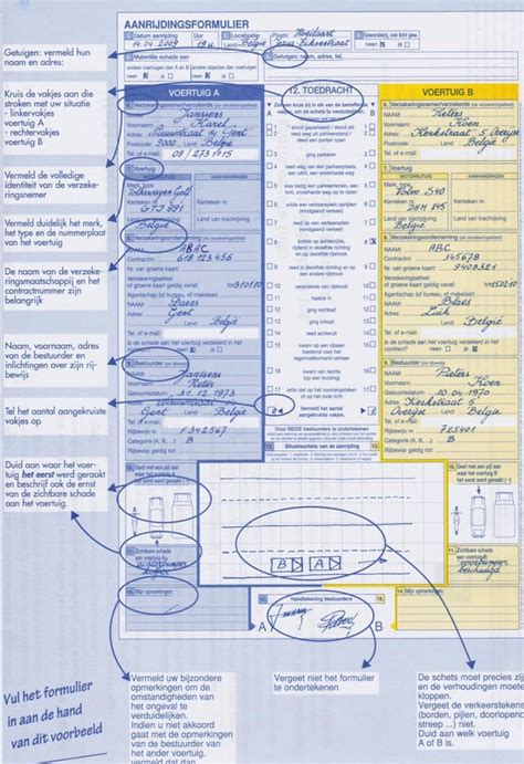 foto van een PIR-formulier dat wordt ingevuld