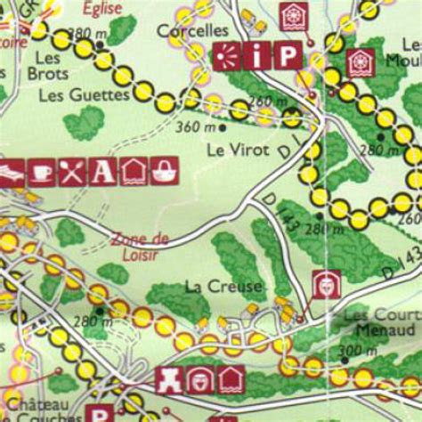 Overzichtskaart van Camping La Bonne Vie met de ligging aan de rivier/beek en de omgeving van Saint-Maurice-lès-Couches.