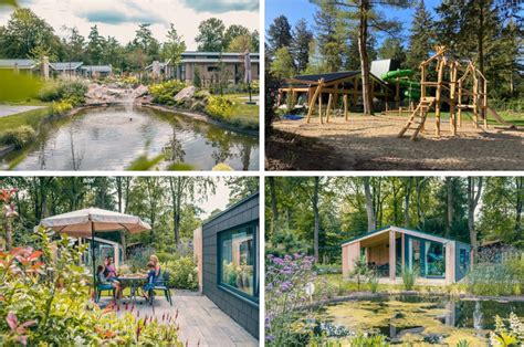 Overzichtskaart van de Utrechtse Heuvelrug met aangegeven vakantieparken en bezienswaardigheden.