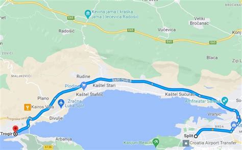 Buslijn 37 die Split Airport verbindt met Split en Trogir