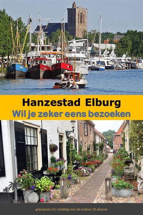 Historische straatjes van Hanzestad Elburg, die de culturele nabijheid van de camping illustreren.
