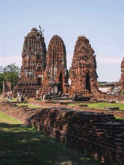 Ruïnes van tempels in Ayutthaya