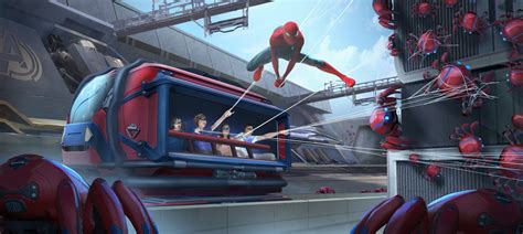 concept art van Spider-Man W.E.B. Adventure