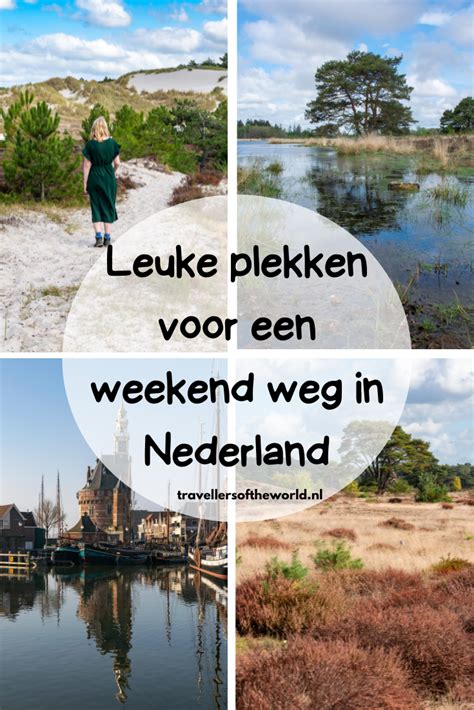 Kaart van Nederland met highlights voor een weekend weg met hond