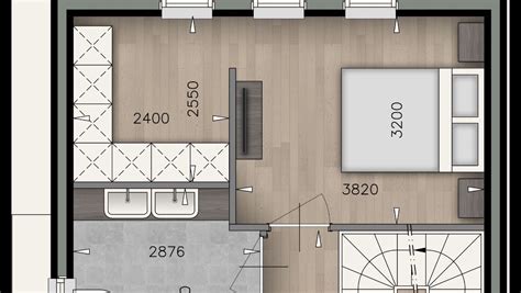 plattegrond van het chalet 