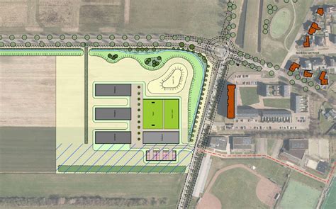 Overzichtskaart van het terrein van De Maanhoeve met de belangrijkste faciliteiten