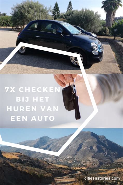 Infographic die de stappen voor het huren van een auto uitlegt.