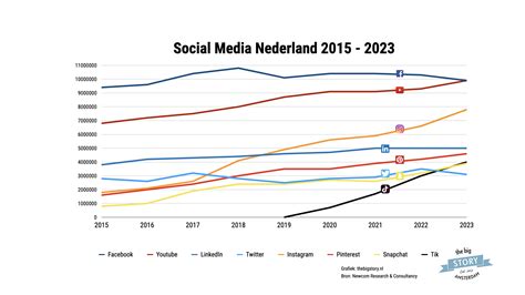 Illustratie van een evolutie van sociale media platforms, beginnend met Hyves en eindigend met moderne alternatieven.