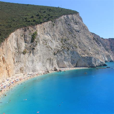 Het iconische strand van Porto Katsiki met zijn witte kliffen