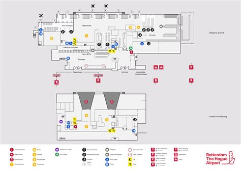Plattegrond van Porto Airport met aanduiding van terminals, gates en faciliteiten