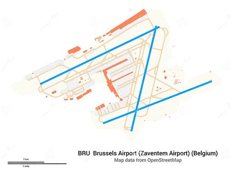 Overzicht van Brussels Airport (BRU) met faciliteiten