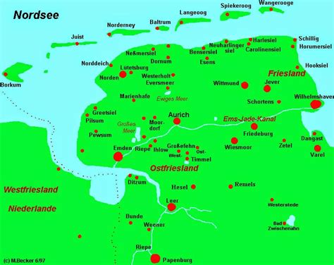 Een kaart van Duitsland met gemarkeerde populaire toeristische regio's zoals de Noordzeekust, Oostzeekust, Beierse Alpen en historische steden als Berlijn en München.