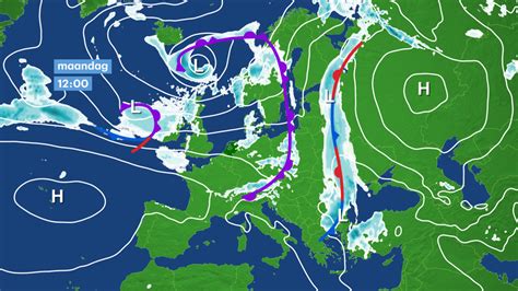 Actuele weerkaart van Zürich met temperatuur, neerslag en windinformatie.