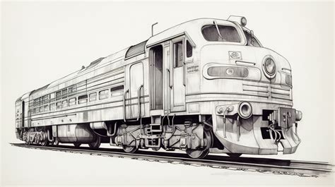 Illustratie van een oude trein die door een landschap rijdt.