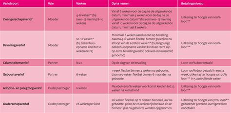 Schema met verschillende huurperiodes en bijbehorende opties
