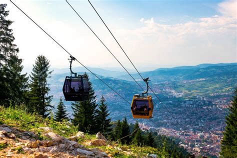Panoramisch uitzicht op de stad Sarajevo