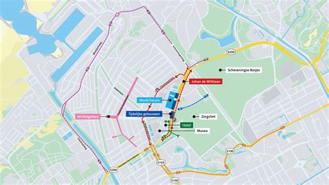 kaart van de veiligheidscorridor tussen Schiphol en Den Haag tijdens de NAVO-top
