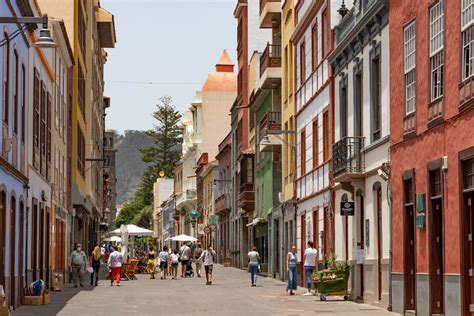 Kleurrijk historisch centrum van La Laguna op Tenerife