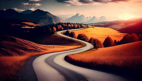 Landschap van de Tuinroute met kronkelende weg