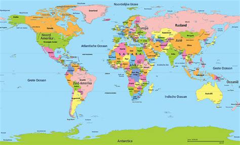 Kaart van de wereld met pins op populaire camperbestemmingen.