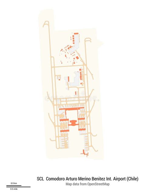 Schematische kaart van de terminals van de Internationale Luchthaven van Cancún