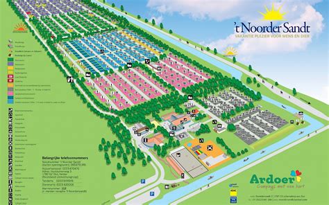 Overzichtsfoto van Strandcamping 't Noorder Sandt met de zee op de achtergrond