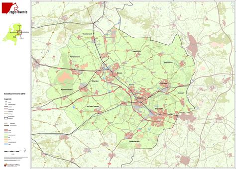 Een kaart van de regio Münsterland met Raesfeld gemarkeerd, om de locatie van de kerstmarkt te tonen.