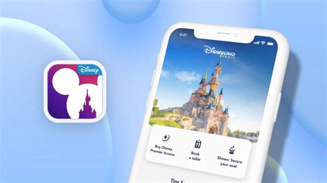 Screenshot van de Disneyland Paris App met showtijden