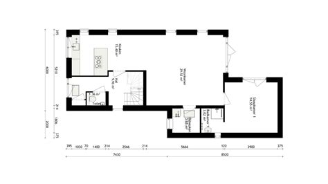 Plattegrond van Appartement Zonneschelp met indeling op de begane grond en eerste verdieping.