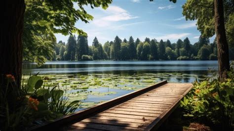 Foto van een rustige campingomgeving met natuur