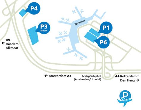 Infographic met parkeermogelijkheden en tarieven op Düsseldorf Airport