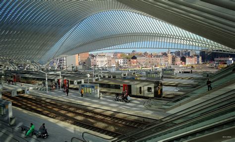 Architectuur van treinstation Liège-Guillemins