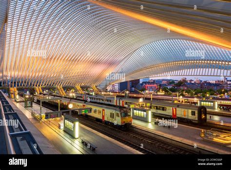 Interieur van het station Liège-Guillemins
