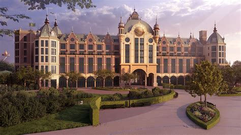 Artistieke impressie van het Efteling Grand Hotel