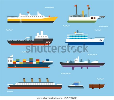 Een illustratie van verschillende soorten Griekse ferries, van grote schepen tot kleinere speedboten.