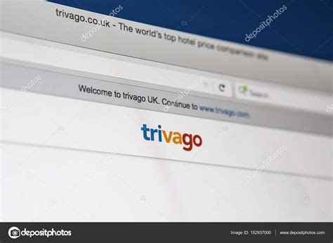 Overzicht van de Trivago website met zoekveld voor bestemming en data