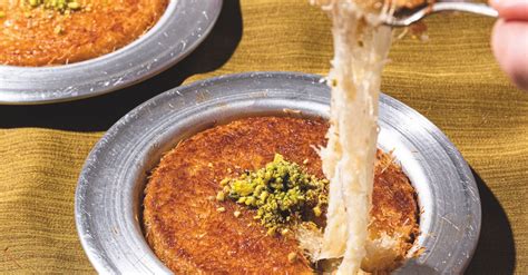 Foto van een heerlijke künefe