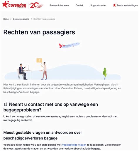 Schema met de stappen voor het indienen van een claim voor verloren bagage.