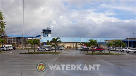 Schematische weergave van de Johan Adolf Pengel Luchthaven