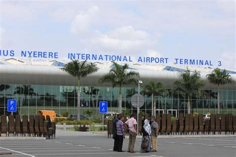 Illustratie van de Julius Nyerere International Airport (DAR) terminal