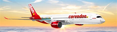 Illustratie van een Airbus A350-900 van World2Fly met Corendon branding