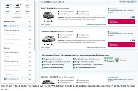 Illustratie van de Geen Waarborg service van Sunny Cars