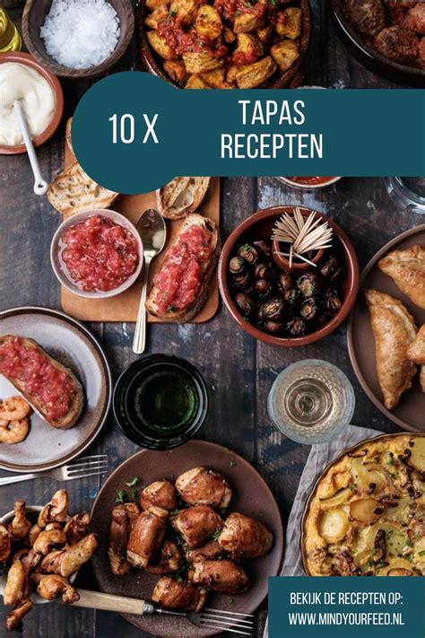 Een kleurrijke selectie van diverse tapas op een tafel