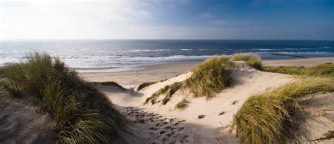 Panorama van Zandvoort met het strand en de duinen